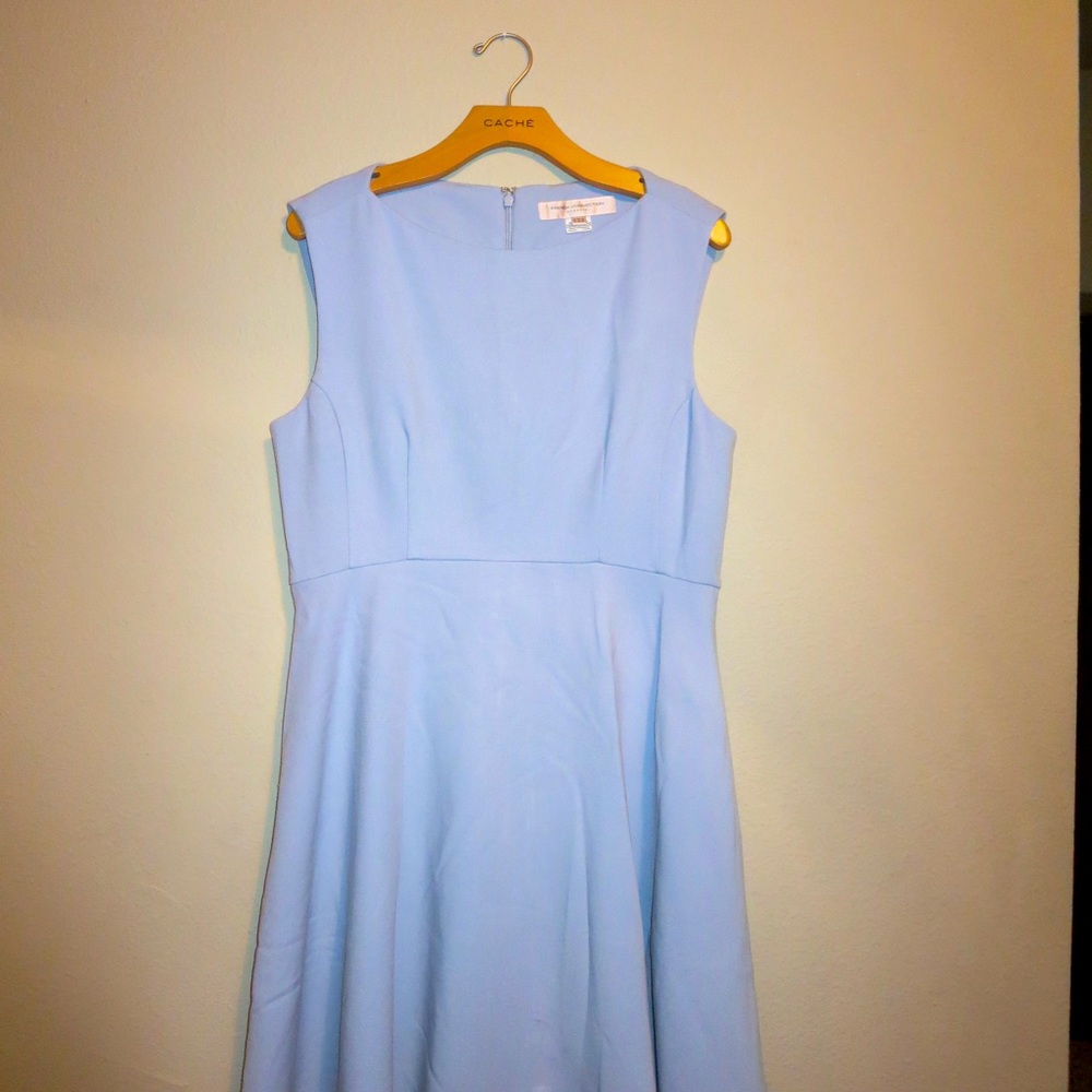 French connection fully lined linen dress